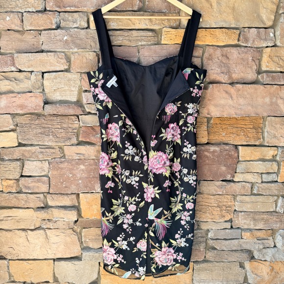 NEW Dress The Population XL Nicole Floral Bird Embroidered Midi Dress Wedding - Picture 6 of 16